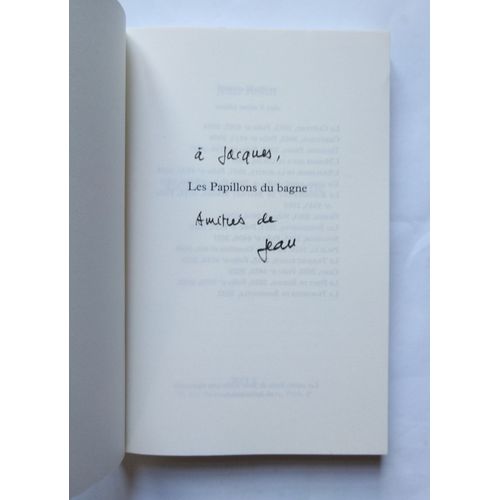 Jean Rolin Les Papillons Du Bagne Avec Un Envoi Autographe Signé 2024 P.O.L.