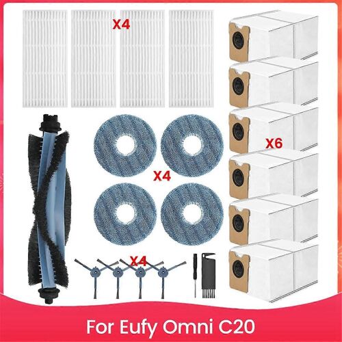 Kit d'accessoires pour aspirateur robot Omni C20, pièces de rechange, brosse latérale principale, filtres HEPA
