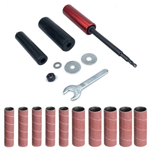 Tige de ponçage Bois Métal Plastique Verre Pierre Mini Ponceuse à bande