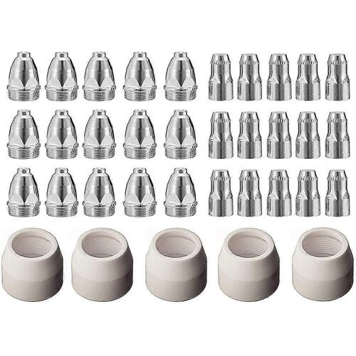 P80 Buse de pointe d¿électrode de plasma 1.5 100Amp Plasma Torche de découpe Consommables Accessoire 35Pcs