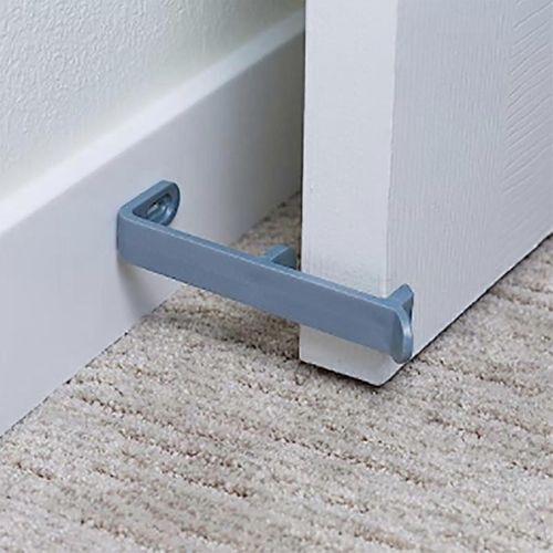 (Gris) Lot De 2 Butées De Porte Ou Supports, Butées De Porte En Abs Anti-Collision Et Anti-Pincement, Fixation Au Sol, Butées De Porte Murales Pour Maintenir L'ouverture
