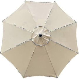 Housse De Rechange Pour Parasol, 8 Baleines, 3 M, Imperméable, Anti-Uv, Tissu De Rechange, Beige Hy