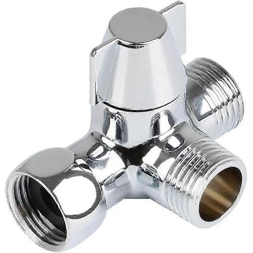 Vanne 3 voies en laiton massif, inverseur 3 voies, inverseur de douche 3 voies, adaptateur en T G1/2