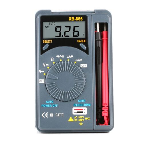 Mini multimètre de poche XB866 Multimètre microampère Multimètre numérique