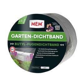 ChenQuanSarl-Mem Ruban D'Étanchéité De Jardin 10 M X 7,5 Cm, En Butyle, Sans Solvant Et Autocollant, Gris