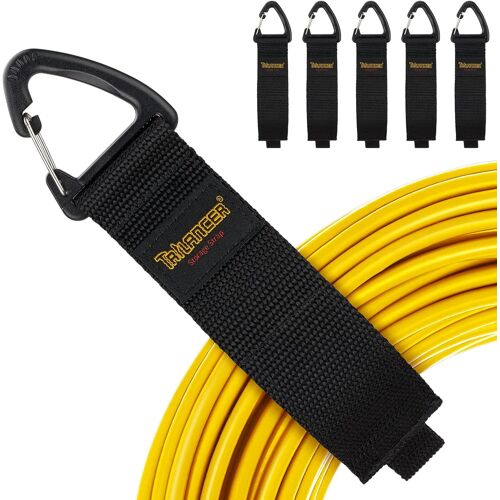 MEVRONISSHOP-Organisateur de Câbles pour Rangement (6M),Sangles Auto-agrippantes pour Attacher aux Murs les Câbles,les Fils,les Corde,les Tuyaux,Organiser la Maison,le Garage ou un Atelier,Design Br