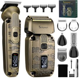 Kit Tondeuse à Barbe Ensemble Tondeuse à Cheveux Tondeuse à Cheveux Hommes Electric Foil Shaver Tondeuse à Cheveux Tondeuse à Cheveux Et Tondeuse à Cheveux Nez Corps Tondeuse à Cheveux