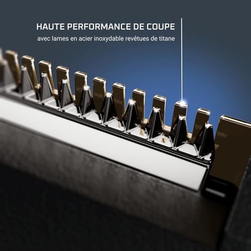 Forever Sharp Ultimate Tondeuse Barbe, Taille Et Rase, Réglages 0 À 17 Mm, Revêtement Titane, Suivi Numérique De La Batterie, Autonomie 120 Min, Charge Rapide, Housse Antichocs Tn6201f4