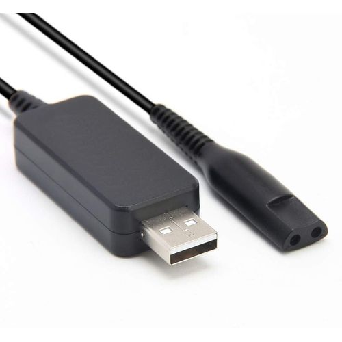 Câble D'Alimentation Usb 12 V Pour Rasoir Électrique Braun Series 1,3,5,7,9 3020S,3080S,760Cc,790Cc,340S,190S,5190Cc,5210,9095Cc