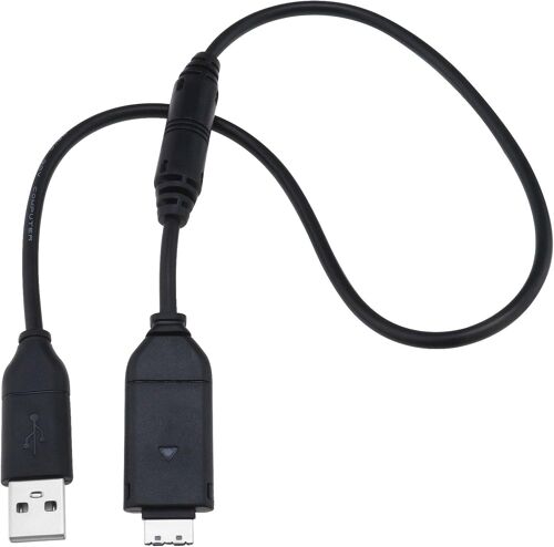 Câble Usb Pour Appareil Photo Compatible Avec Samsung Digimax Aq100 Cl80 Es55 Es60 Es63 Es65 Es67 Chargeur Usb Et Câble Suc De Synchronisation De Données