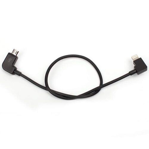 JGD-Linghuang 30cm Câble de Données Micro USB vers iOS pour Connecter Smartphones/Tablettes à Télécommande pour DJI Mini SE/Mavic Mini/Pro/Spark/Mavic Air/Mavic 2
