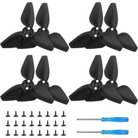 Letnerny-Neo Hélices, 8 Pcs Drone Dji Neo Hélices 2016s Avec 24 Vis & 2 Tournevis, Dji Neo Accessoires Pour Hélices Remplaçables Pour Drones, Faible Bruit & Écurie (Noir)-Bocguy