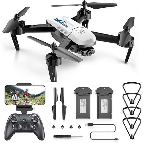 T6 Drone Avec Camera Hd 1080p - Avec Vidéo En Direct Wifi, Maintien De L'altitude, Flip 3d, Capteur De Gravité, Contrôle Gestuel, Commande Vocale, Drones Fpv Pour Enfants Adultes Débutants-Marque Générale