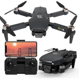 Checarzhn--No1-Tt19 Drone Avec Caméra 1080p Hd, Fpv Mini Drones Foldable Rc Quadcopter Brushless Motor Drone With Camera For Débutants-Ttroards