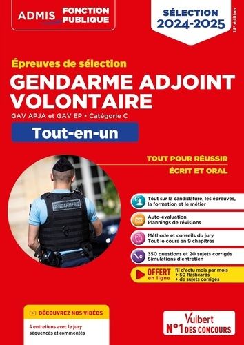 Epreuves De Sélection Gendarme Adjoint Volontaire - Gav, Apja Et Gav Ep - Catégorie C