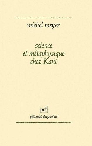 Science Et Métaphysique Chez Kant