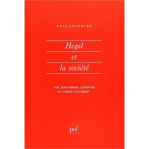Hegel Et La Société