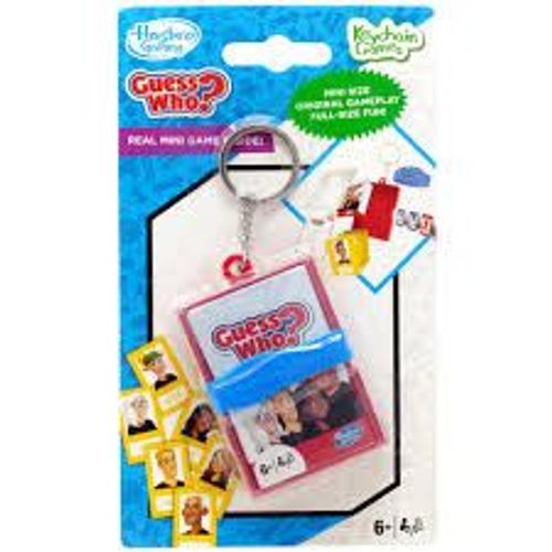 Keychain Games - Qui Est Ce ? - Mini Jeu Avec Anneaux Porte Clés - Hasbro Gaming