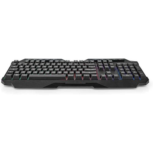 Clavier De Jeu Filaire | Usb Type-A | Clés À Membrane | Led | Qwertz | Disposition Allemagne | Longueur Du Câble D'Alim