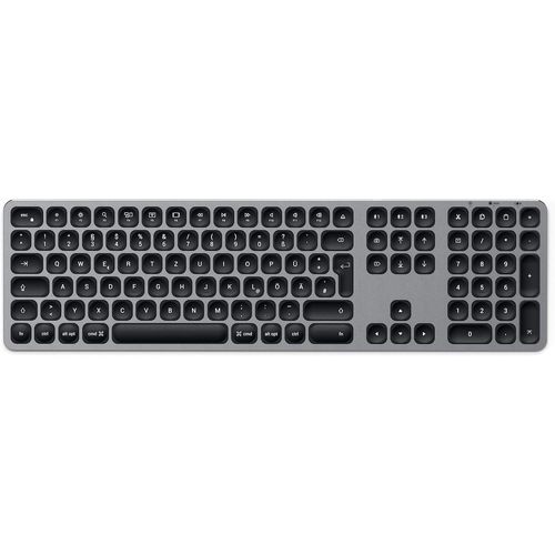 Clavier Sans Fil En Aluminium Avec Pavé Numérique, Qwertz Allemand, Clavier Bluetooth Pour Macbook Pro/Air, Ipad Pro/Air Mac, Imac Et Plus - Disposition De