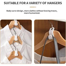 40 Pièces Crochet Cintre,Cintres Gain De Place,Connecteurs De Cintres,Crochet Gain De Place pour Cintre,crochet cintre,cintre,Cintre en Cascade Crochet Organisateur De Garde Robe