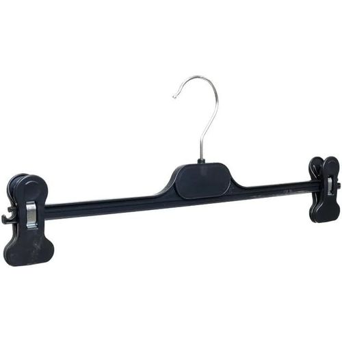 Letnerny-Lot De 20 Cintres Avec Pinces En Plastique Noir, 34 Cm, Organ Z Avec Style Vos Près. Cintres, Pantalons Et Jupes, Cintres Avec Pinces Qui Garantissent De L'ordre Dans Votre Armoire.