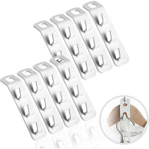 Letnerny-Lot De 8 Crochets De Connexion Peu Encombrants Pour Cintres, Crochets De Connexion Pour Cintres, Crochets De Connexion Pour Cintres, Connecteur, Crochet Pour Organisateur D'armoire