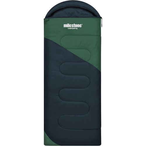 Letnerny-Milestone Sac De Couchage À Capuche 3 Saisons Style Enveloppe Simple 250 G/M² Résistant À L'eau Avec Sac De Transport Pour Camping En Plein Air 220 X 80 Cm