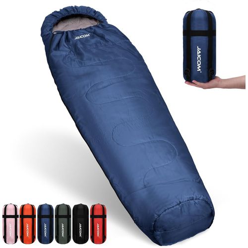 Wqd-Sac De Couchage, Ultraléger Duvet 1 Personne Grand Froid - Sac De Couchage Sarcophage Pour Adultes Pour Le Camping, Le Sac À Dos, L'intérieur Et L'extérieur