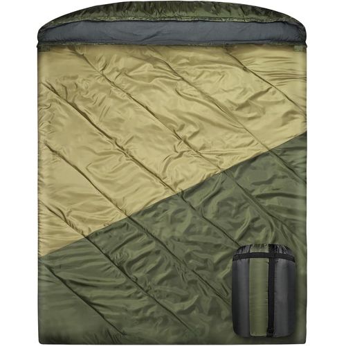 Letnerny-Sac De Couchage Double, Sac De Couchage 2 Personnes Pour Adulte Couple Famille Camping Sac À Dos, Xl Grand Imperméable À L'eau Léger Sac De Couchage Large Pour Le Temps Froid Et Chaud