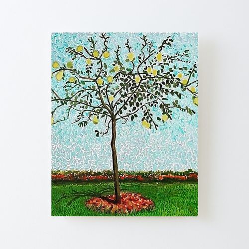 Canevas imprimer David Hockney Quince Tree Art Impression sur toile Roulée Tableau Art Décoration Murale / Sans cadre 40X50cm