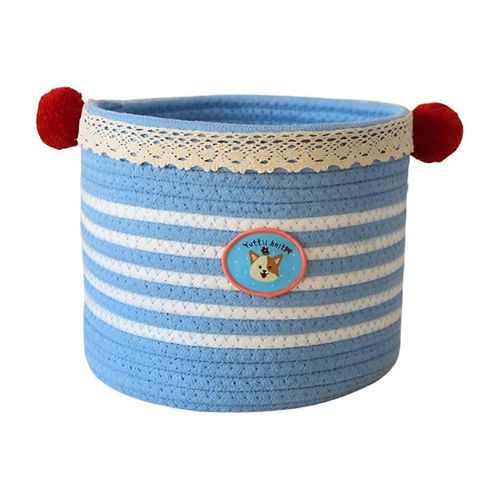 Panier de rangement tissé pour salon, bureau, articles divers, boîte de rangement pour jouets C