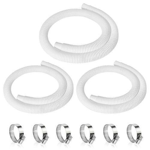 3 tuyaux de piscine de 1,25 po,tuyaux de pompe de piscine accessoires de 59 pouces de long