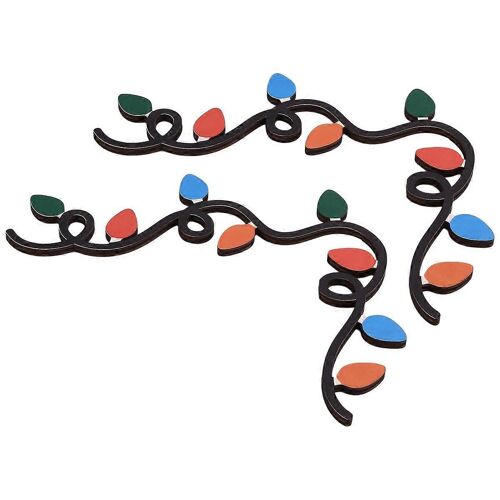 Décoration de Noël Door Toppers,Décorations de panneau d'angle de cadre de porte supérieure,G