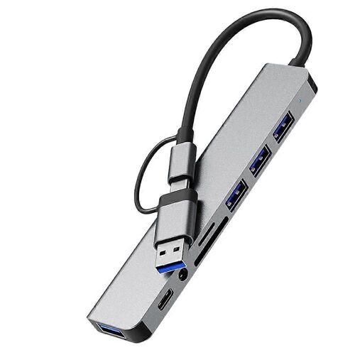 Station d'accueil USB,hub huit en un,avec PD100W,adaptateur multiport USB