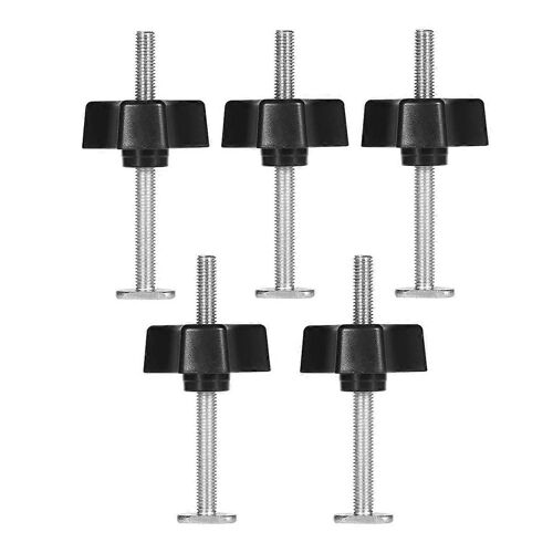 5 Set Kit de bouton de boulon en T,vis en T et écrou de bouton en plastique