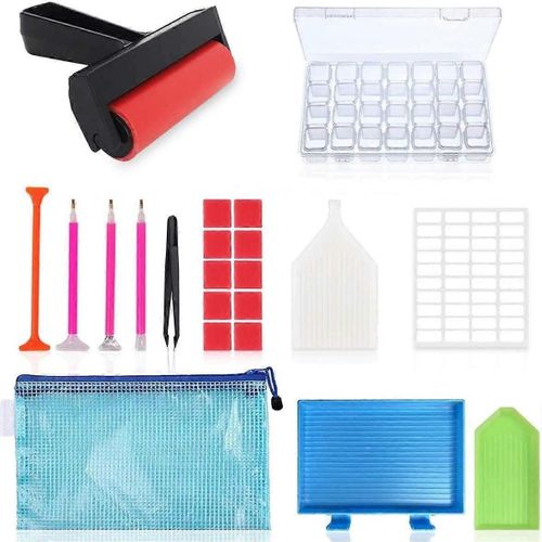 22pcs Diamond Painting Kit Outils De Broderie Au Diamant,Kit D'accessoires De Peinture Au Diamant