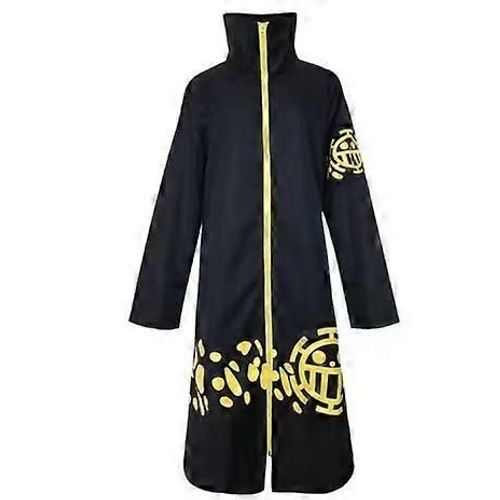 One Piece Jaffa Costume Manteau Chapeau Anime Manteau Chirurgien Uniforme Cosplay Hommes (L Size)