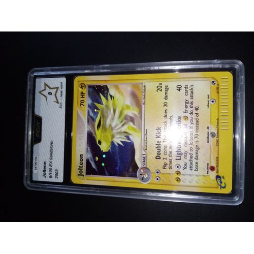 Carte Pokémon Anglaise Jolteon 6/100 Ex Sandstorm Pca 8 Bloc Ex Tempête De Sable