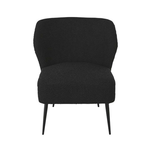 Fauteuil Professionnel Bouclettes Noires En Polyester Recyclé