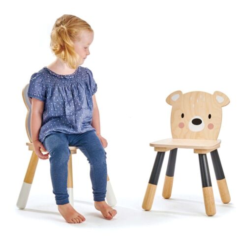 Chaise forêt Beige 30 x 30 x 48 cm