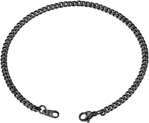 Kal-Bracelet Seul Cercle Acier Inoxydable 316l Lisse Six Côtés Hip Hop Style Longueur 21cm Largeur 3.5/6/9/12mm Bracelet Pour Garçons Cool Et Filles Cool