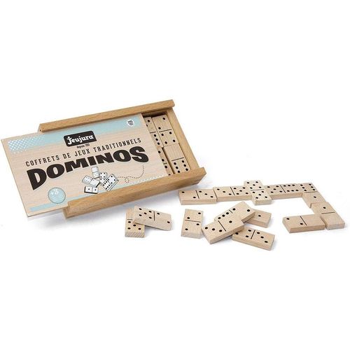 Jeu De Dominos En Bois - Coffret En Bois[Z1834]