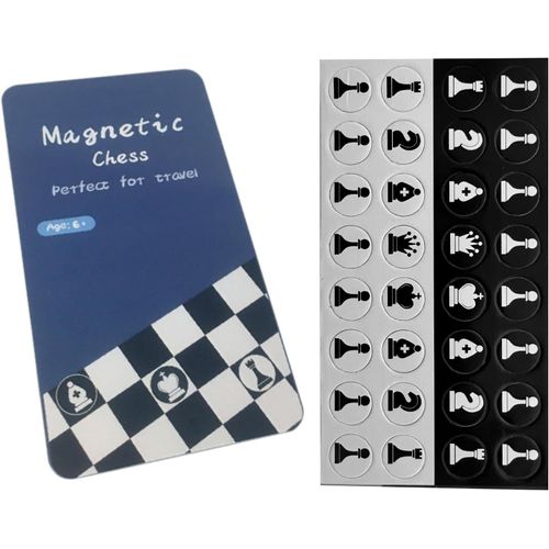 Eryi-Jeux De Plateau Magnétique Classique Portable Léger Format De Voyage Jeux D'echecs Thyx-02 (Échecs)