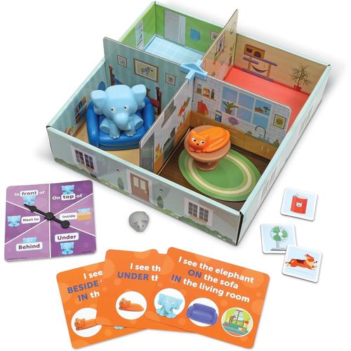 Play-Un Éléphant Dans La Pièce, Jeu Pour Les Mots De Position, Jeu Éducatif Pour Enfants, Jeux De Société Pour Enfants, Dès 4 Ans
