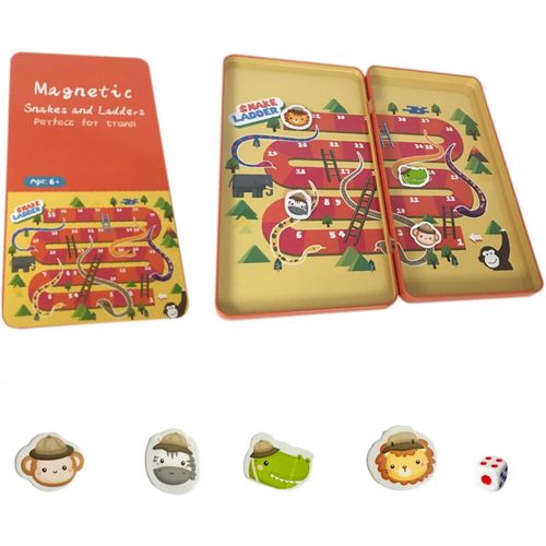 Eryi-Jeux De Plateau Magnétique Classique Portable Léger Format De Voyage Jeux D'echecs Thyx-02 (Jeu De L'oie)