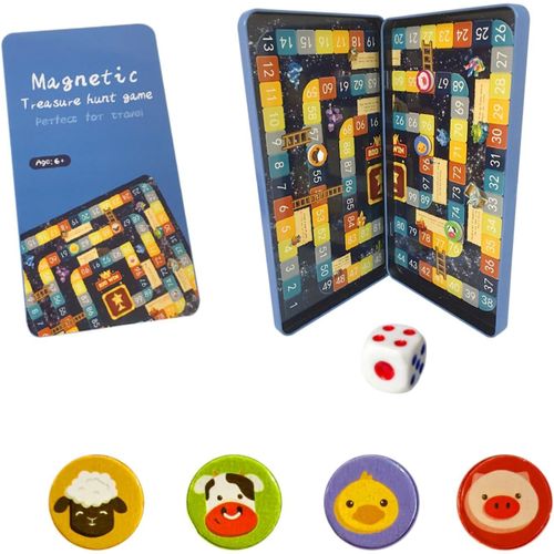 Eryi-Jeux De Plateau Magnétique Classique Portable Léger Format De Voyage Jeux D'echecs Thyx-02 (Chasse Au Trésor Échecs)