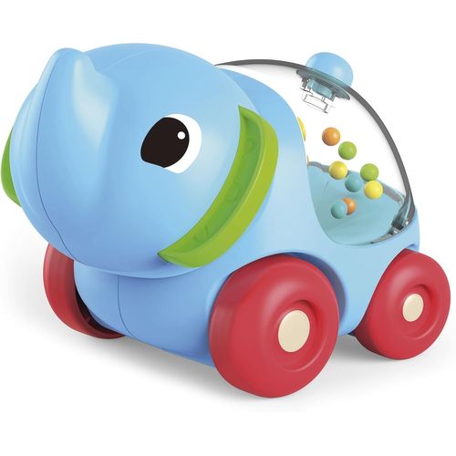 KAL-Lisciani - Voiture Elephant Et Puzzles Pour Bébé - Jeu Educatif - Développement Sensoriel - Petite Voiture Avec Billes - De 1 À 4 Ans - Carotina Baby