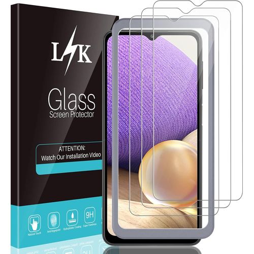 L¿K 3 Pièces Verre Trempé Pour Samsung Galaxy A12 / A32 5g / M12 6,5"" Protection Écran, (Pas Pour A32 4g 6,4"") [Kit D'installation Offert] [Antichoc] [Anti-Rayures] Incassable Film Protecteur