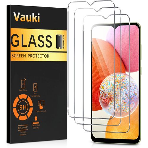 3 Pièces Verre Trempé Pour Samsung Galaxy A14 5g/4g,M14 5g,Ultra Résistant Film Protection Écran,Hd Ultra Transparent,Sans Bulles,Dureté 9h Glass,Vitre Protecteur 6,6"",Clear